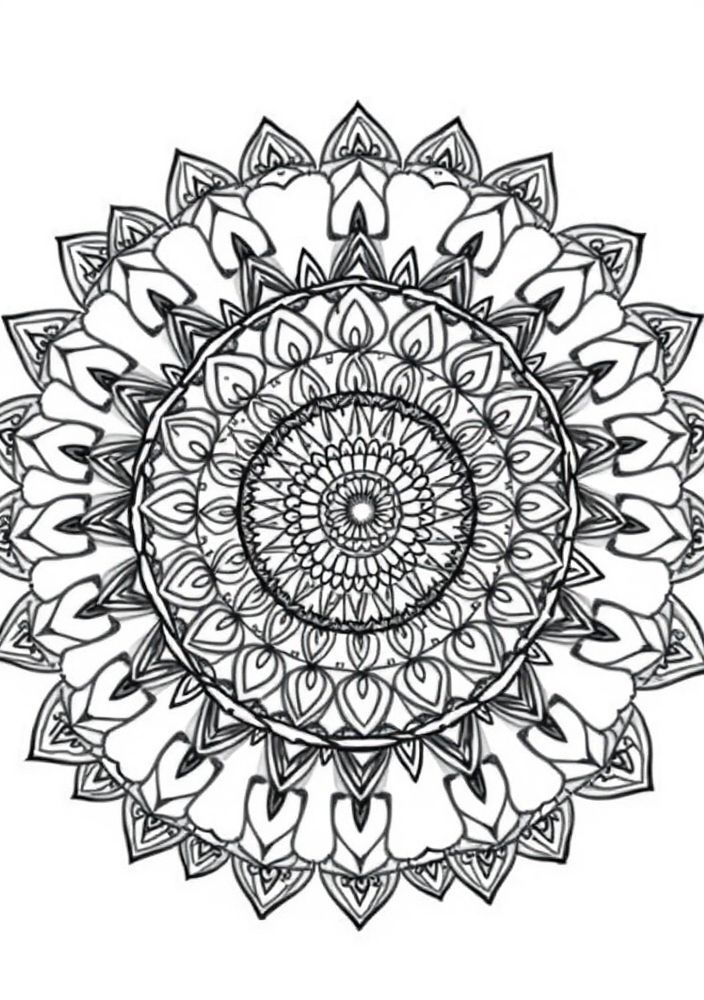 Mandalas Espiraladas para Colorir