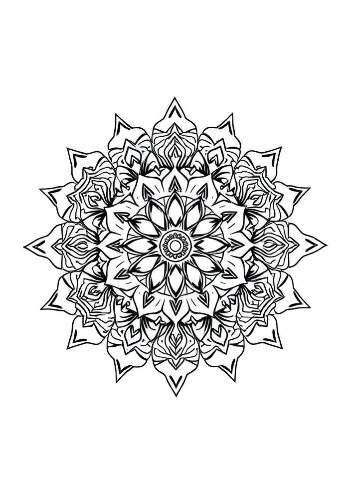 Mandalas Geométricas para Colorir