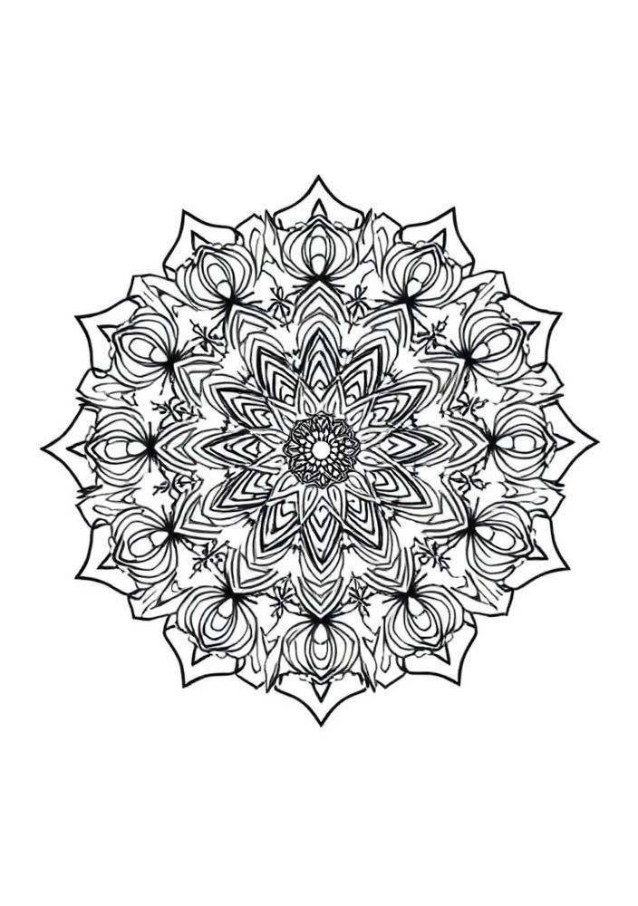 Mandalas Geométricas para Colorir