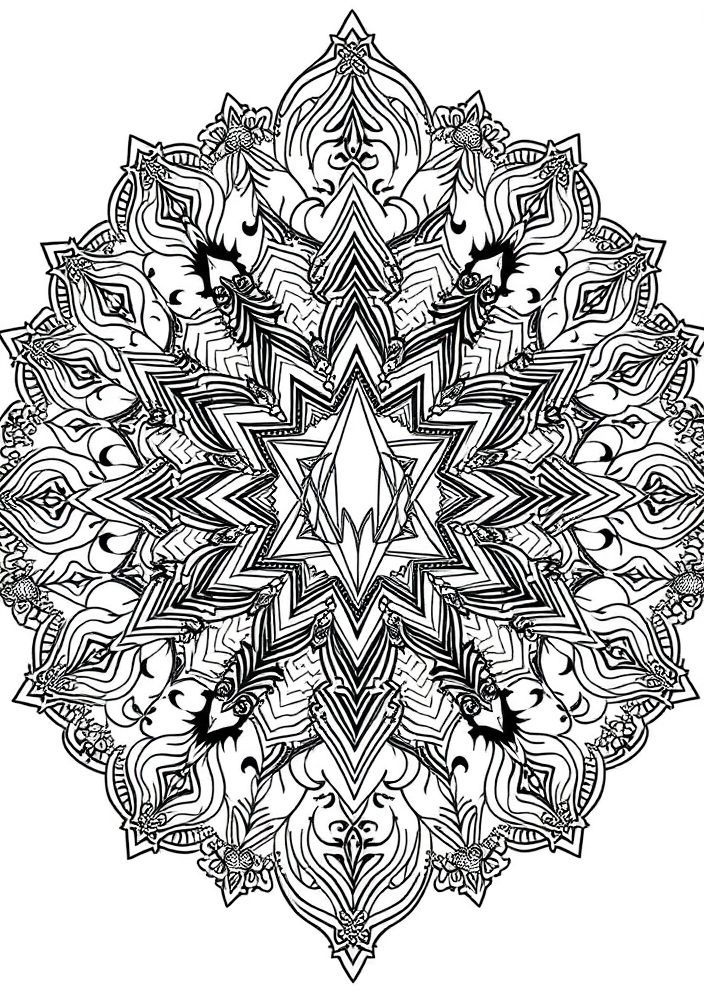 Mandalas Místicas para Colorir