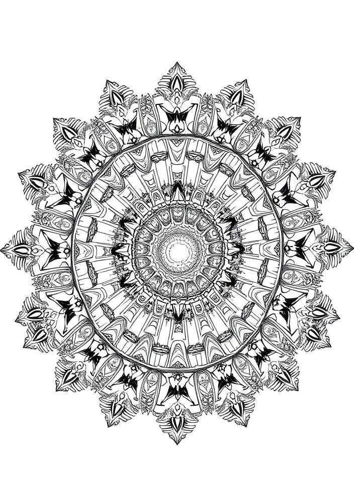 Mandalas de Cidades para Colorir