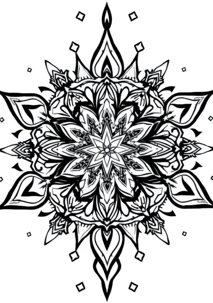 Mandalas de Estrelas para Colorir