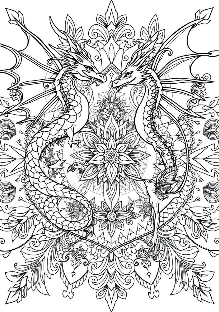 Mandalas de Fantasia para Colorir