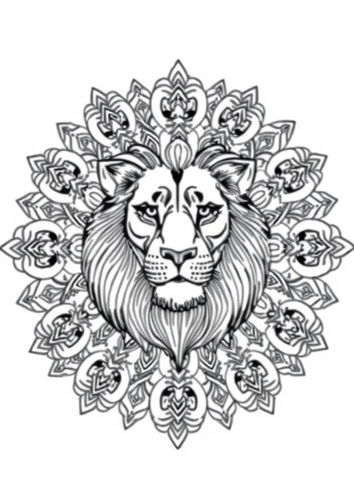 Desenhos de Mandalas Animais Para Colorir e Imprimir