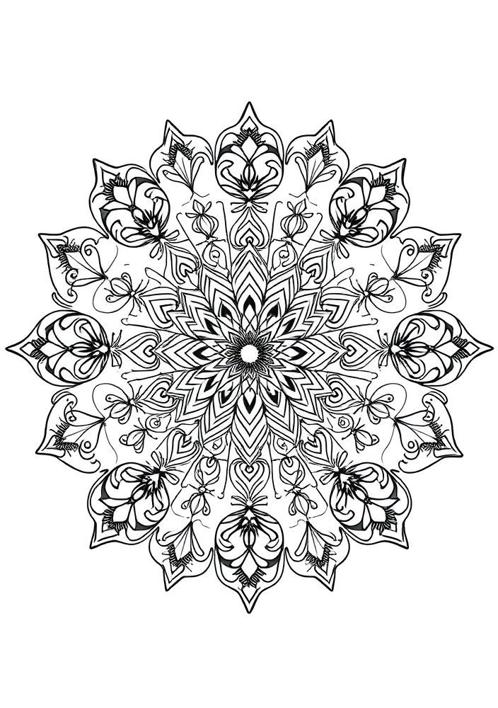 Mandalas de Paisagens para Colorir