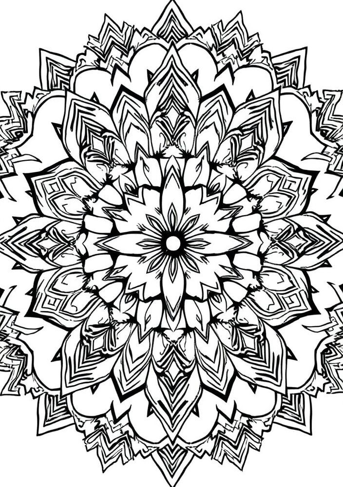 Mandalas de Riscos para Colorir