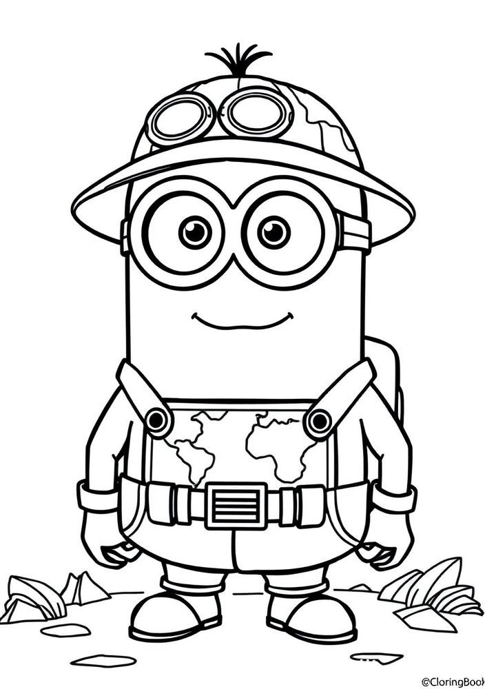 Minion explorador com mapa