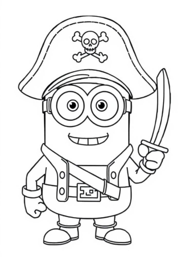 Minion vestido de pirata