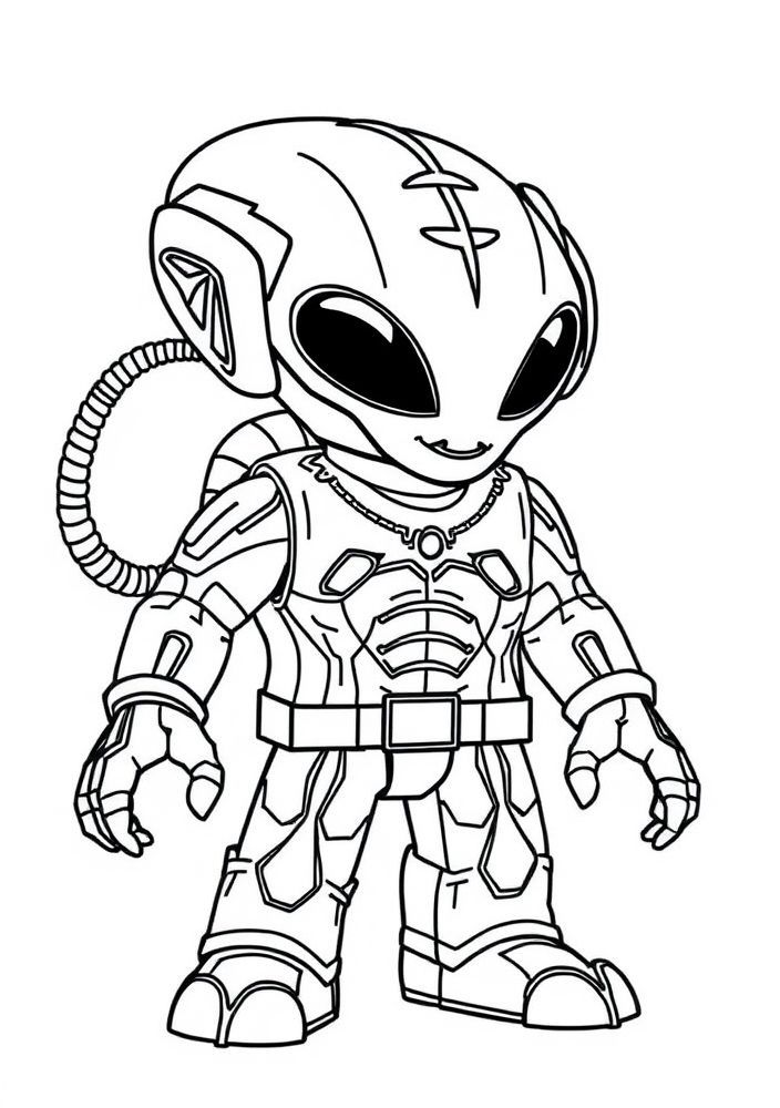 Roblox Alien para colorir