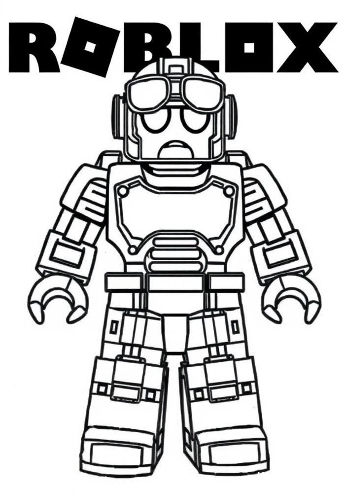 Roblox Robot para colorir